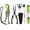 Green, variant on Gear And Equipment: 6pcs Tools Kit With Nose Pliers  Fish Gripper 24" Ruler Retractor & Lanyard - Saltwater Tackle Accessories Gifts For Men Tk1