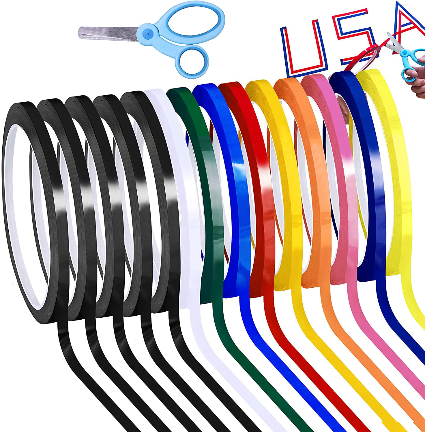 13M Self Adhesive Tape Strong Sticky Chart Grid Whiteboard Wall Decoration Tape 