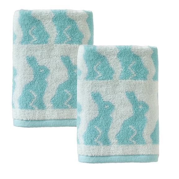 SKL Home Bunny Jacquard Hand Towel