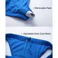 thumbnail image 5 of Bikini SYROKAN Deportivo de Dos Piezas con Espalda Racer Azul XX-Small, 5 of 5