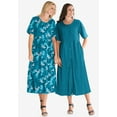 thumbnail image 4 of Woman Within Plus Size Short-Sleeve Button-Front Pocket Dress (Petite Available), 4 of 6