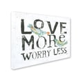 thumbnail image 2 of Trademark Fine Art "Love More Worry Less" Canvas Art by Kellie Day, 2 of 3