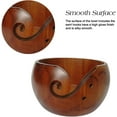 thumbnail image 4 of Handcrafted Spiral Wooden Yarn Bowl for Knitting and Crocheting - Natural Storage Organizer for Knitting Wool - Keeps Yarn Tangle-Free - Stylish and Practical (#5), 4 of 5