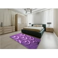 thumbnail image 4 of Ahgly Company Indoor Rectangle Patterned Heliotrope Purple Area Rugs, 5' x 7', 4 of 6