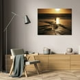 thumbnail image 3 of Vitaly Geyman 32x23 Gallery Wrapped Canvas Wall Art Titled - Sunset Bird, 3 of 4