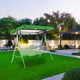 thumbnail image 1 of Tela de poliéster, repuesto para asiento de jardín, doble repuesto, funda para asiento de patio exterior (solo cubierta superior), toldo impermeable, 1 of 7