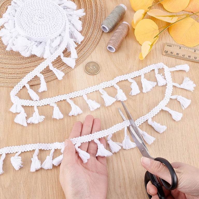 Cotton Crochet Lace Ribbon – 1.1 Inch Wide, 15 Yards, White Vintage Trim For Sewing, Crafts, Gift Wrapping