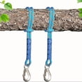 thumbnail image 2 of Sangle de Hamac en Nylon Robuste avec Crochets en Métal, Sangles de Suspension Résistantes à l'Usure pour Balançoire Extérieure, Hamac et Chaise de Patio, Bleu-1 Pce, 2 of 7