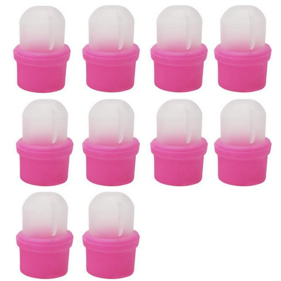 10Pcs Wearable Nail Soak Soakers Polish Remover Acrylic UV Gel Nail Cap Articles