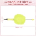 thumbnail image 2 of Uxcell 10Pcs Bolígrafos Beadable Esponjosos, Bolígrafos de Bola de Plástico Esponjoso para Regalos DIY, Amarillo Caramelo, 2 of 7