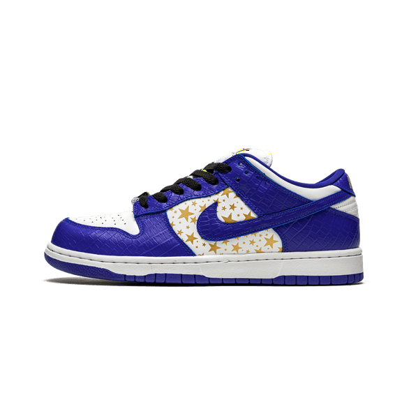 NIKE MENS SB Dunk Low "Supreme - Stars - Hyper Blue" DH3228 100 from Stadium Goods