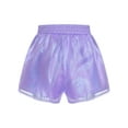 thumbnail image 4 of Miutii Shiny Tulle Shorts Dance Culottes for Kids Girls Birthday Party Stage Performance Purple 8, 4 of 5