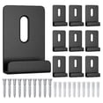 thumbnail image 1 of 10Pcs Metal Mirror Clips Wide Channel Mirror Hanger Clip Kit Large Heavy Retainer Clips for Mirrors with Screw Clips, 1 of 5