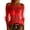 Red tops for women, variant on Womens Dressy Tops Off-the-Shoulder Sheer Chiffon Shirts Summer Fashion 3/4 Sleeve Flowy Blouses Casual Comfy Elegant Shirt (Hot Pink,M)