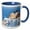 Blue/White, variant on 3drose, Traditional Greek Flag in Oia, Santorini, Greece., 11oz Mug