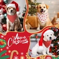 thumbnail image 4 of Bandanas navideñas para perros Abbylike, 50 unidades, rojas y blancas, 4 of 6