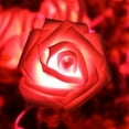 thumbnail image 3 of MesaSe 5Ft Pink LED Rose Flower String Lights，10 LED Flower Fairy String Lights Battery Operated Artificial Flowers Garland Lights for Valentine's Day Wedding Party Decor, 3 of 6