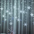 thumbnail image 5 of Luces navideñas para decoración exterior colgantes de 0,4 a 0,6 m, luces LED de copo de nieve, cadena de luces para fiesta, decoración de aleros de jardín., 5 of 5