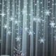 thumbnail image 4 of Luces navideñas para decoración exterior colgantes de 0,4 a 0,6 m, luces LED de copo de nieve, cadena de luces para fiesta, decoración de aleros de jardín., 4 of 4