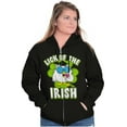 thumbnail image 3 of Luck of the Irish Clover Tootsie Owl Unisex Plus Size Zip Hoodie Brisco Brands 4X, 3 of 5