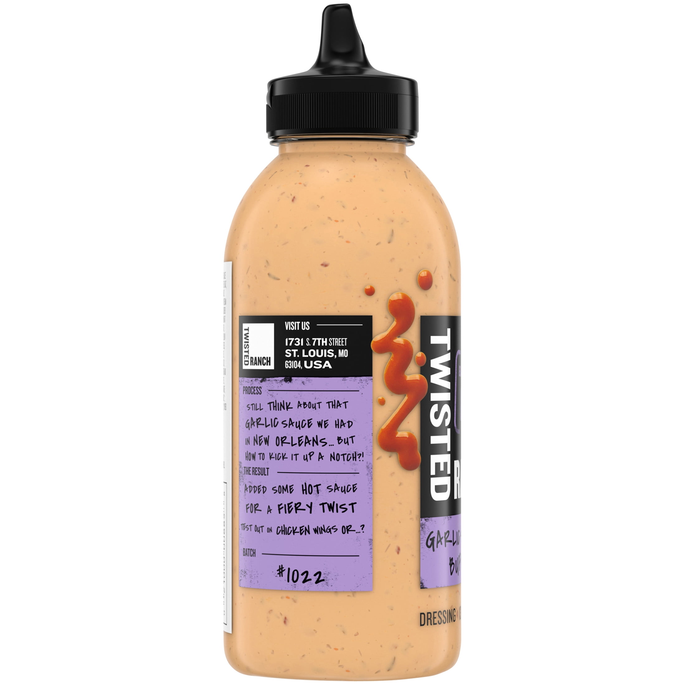 Twisted Ranch Garlic Smashed Buffalo Sauce & Dressing, 13 fl oz Bottle