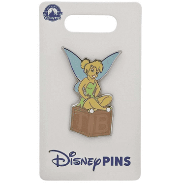 Disney Parks Peter Pan - Tinker Bell Block Pin New with Card