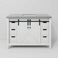 thumbnail image 5 of Marsyas 48 in W x 22 in D White Bath Vanity and Grey Quartz Countertop, 5 of 10