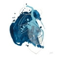 thumbnail image 2 of Vess, June Erica 20x20 White Modern Wood Framed Museum Art Print Titled - Blue Ink Blot I, 2 of 4
