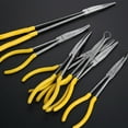 thumbnail image 4 of Ziuscore Long Nose Plier Small Pincher Metal Nipper O-shaped Craftsmanship Handily Gripped Handheld Tool Professional Home Supplies 11In/Long Nose/45°, 4 of 6
