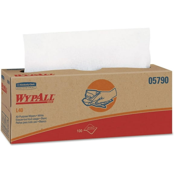 L40 Towels, POP-UP Box, White, 16 2/5 x 9 4/5, 100/Box, 9 Boxes/Carton