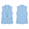 thumbnail image 3 of Betivan Summer Women's Sleeveless Vest Tops Lightweight Breathable Lined Trendy Casual Work Office Blazer Pockets, 3 of 8
