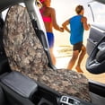 thumbnail image 3 of Garronmavis Waterproof Non-Slip Front Car Seat Towel Cover, Universal Fit Easy Installation Seat Protector, Sports Car Towel Mat for Cars SUV Trucks Sedan Van for Gym Beach Hiking Outdoor Activities, 3 of 8