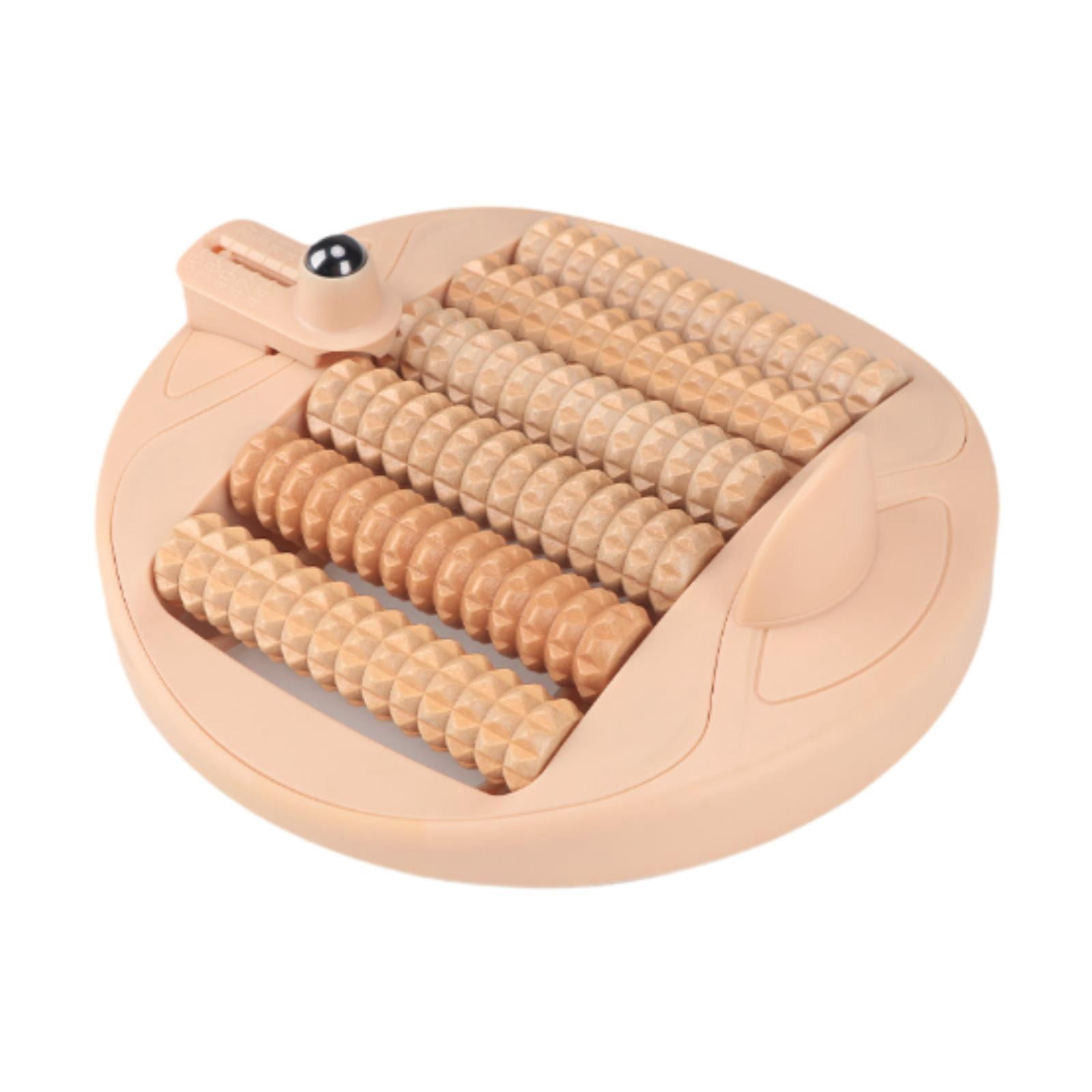 Wswqop Foot Roller Massager Foot Roller Ergonomic Versatile for Workers Housewives Home light brown