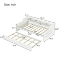 thumbnail image 5 of Twin Size Wooden Day Bed with 3 Trawers for Guest Room, Small Bedroom, Study Room, White, 5 of 5
