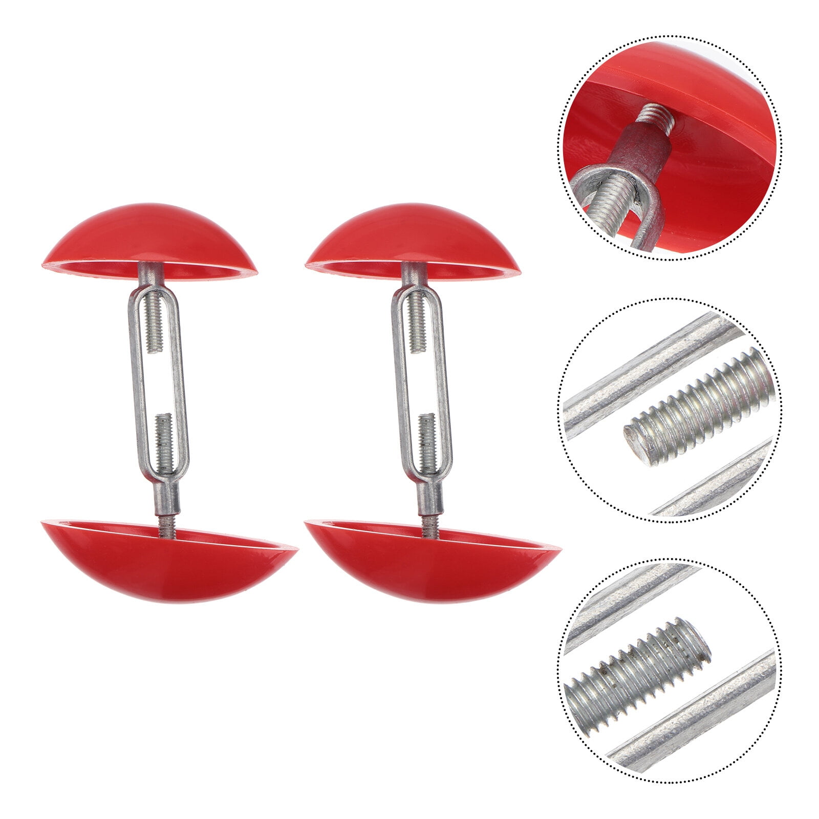 Milisten 1Pair Adjustable Red Shoe Stretchers for Shoes Durable ABS and Aluminum Material