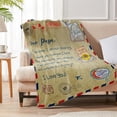 thumbnail image 2 of Papa Gifts from Grandchildren, Christmas Birthday Gifts for Papa, Best Papa Ever Gifts from Granddaughter Grandson, Xmas Gift for Papa from Grandkids, Papa Presents Throw Blanket 60 x 50 Inch, 2 of 6