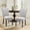 Lightgrey, variant on Fabric Dining Chairs with Nailhead Detail and Wooden Legs, Upholstered Side Chairs for Kitchen and Dining Room – Beige