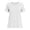 White, variant on Women's V-Neck Short Sleeve Side Slit Loose Fit Tunic T-Shirt, Women's Plus Hot Pink,Size S-3XL