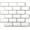White, variant on 10 Sheets Peel and Stick Backsplash, Aluminium Composite 3D Wall Panel, Faux Ceramic Look Subway Tile, Polished White Stick on Kitchen Backsplash