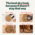thumbnail image 5 of The Farmer's Dog Instant Fresh Beef & Grain, 2 lb Bag Makes 6 lbs of Dog Food, 5 of 7
