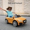 thumbnail image 3 of Hikiddo Electric Ride on Car for Kids, Licensed Audi 6V Ride on Toy for Toddlers Age 2-5 with Remote, Bluetooth - Blue, 3 of 9