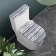 thumbnail image 3 of HELLHERO Old Wooden Stripes Toilet Top Cover Stretch Toilet Seat Lid Cover Set & 2 Pieces for Bathroom Easy to Clean Soft, 3 of 7