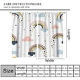 thumbnail image 3 of Rainbow Blackout Curtains Children Rainbow Kindergarten Colored Floral Sun Boho Children Girls Art Living Room Bedroom Curtains 55x63 Inch, 3 of 6