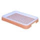 thumbnail image 5 of Bandeja sanitaria portátil de doble capa para conejos, cobayas, hámsteres y chinchillas. Rosa Blanco, 5 of 9