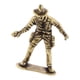 thumbnail image 5 of Estatua de soldado de latón pequeña, figura de luchador de escritorio en miniatura, escultura para Llevando sombrero de vaquero, 5 of 9
