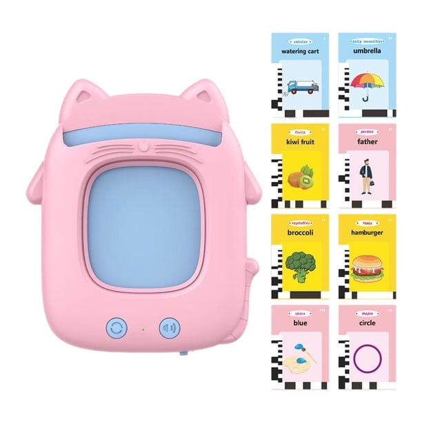 Tarjetas Didácticas Parlantes CUTICAT Juguetes Sensoriales Interactivos Rosa