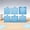 Blue, variant on Zeiwohndc Professional Memo Pad Stencil Template Systems For Sticky Note Includes Base