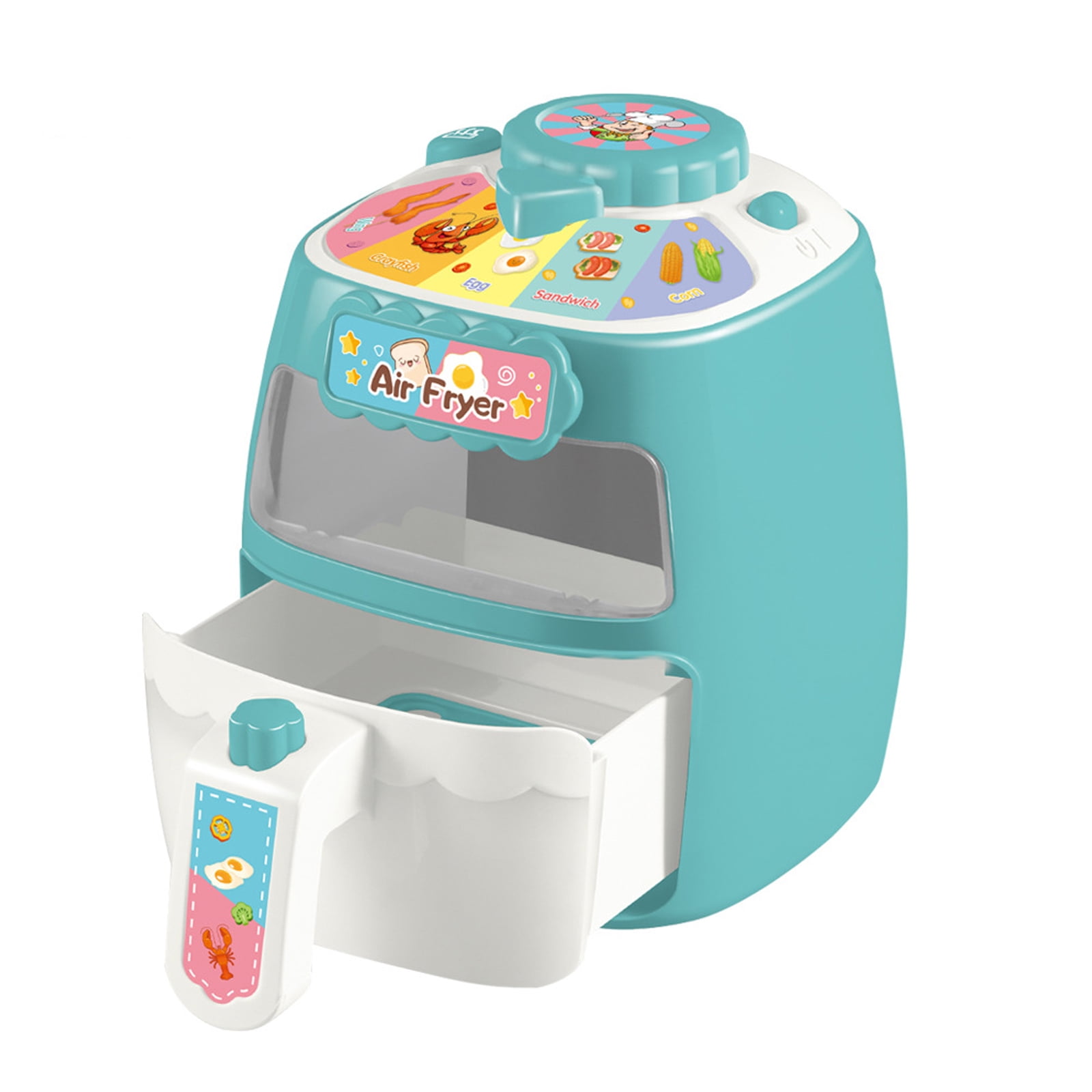 Pretend Play Kitchen Wooden Toy Set For Kids With Realistic Light And Sound