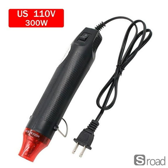 Dual Voltage Hot Air Gun 300W, Professional Heat Gun With Adjustable Temperature Control For Shrink Wrap, PVC Shrinking, Crafts, Car Wrapping & DIY Projects (110V),US plug-110V