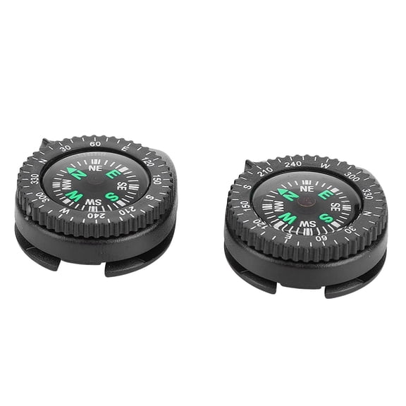 2 Pack Mini Pocket Compass for Hiking Camping Survival
